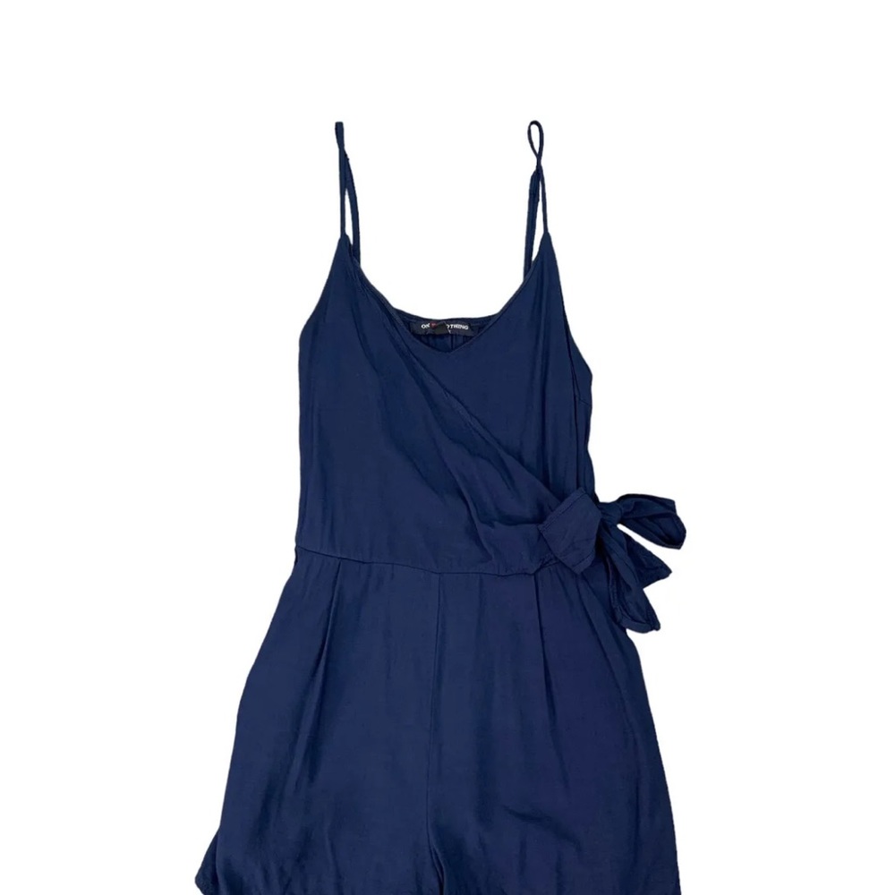 Navy Blue Romper with front tie size extra small